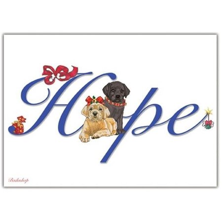 PIPSQUEAK PRODUCTIONS Pipsqueak Productions C574 Labrador Hope Christmas Boxed Cards - Pack of 10 C574